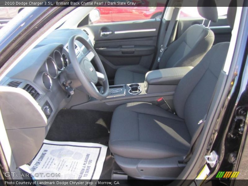 Brilliant Black Crystal Pearl / Dark Slate Gray 2010 Dodge Charger 3.5L