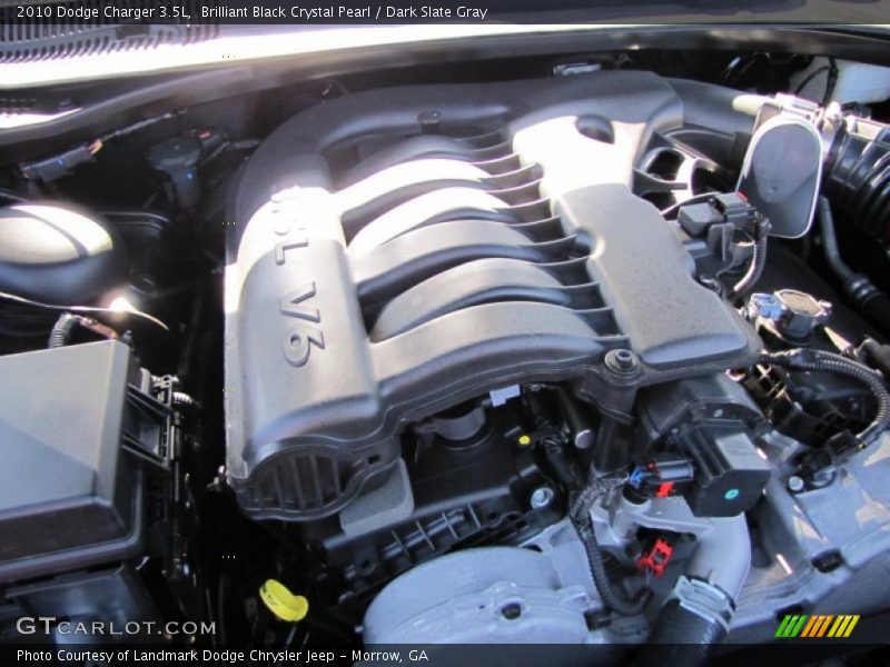 Brilliant Black Crystal Pearl / Dark Slate Gray 2010 Dodge Charger 3.5L