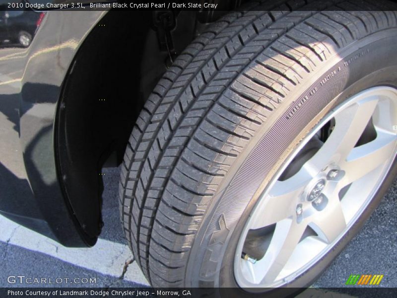 Brilliant Black Crystal Pearl / Dark Slate Gray 2010 Dodge Charger 3.5L
