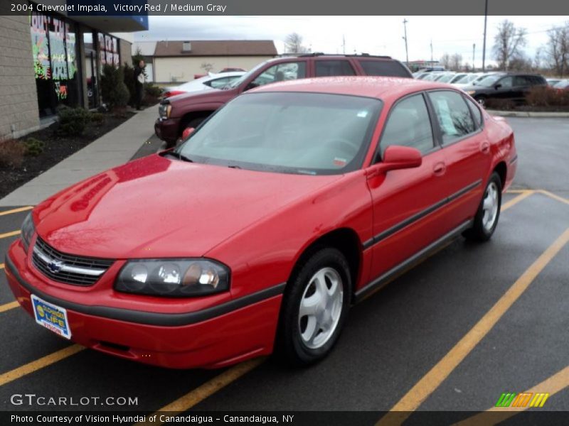 Victory Red / Medium Gray 2004 Chevrolet Impala