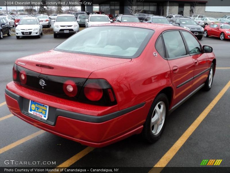 Victory Red / Medium Gray 2004 Chevrolet Impala