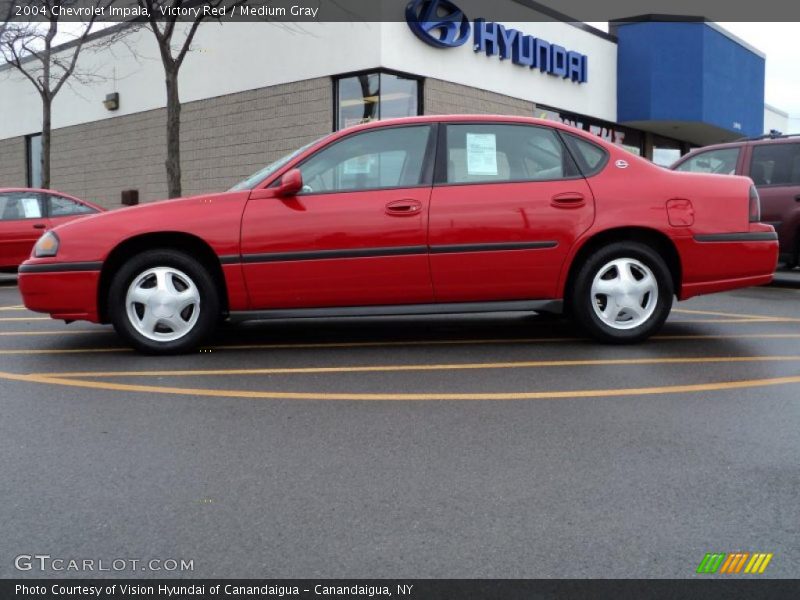 Victory Red / Medium Gray 2004 Chevrolet Impala