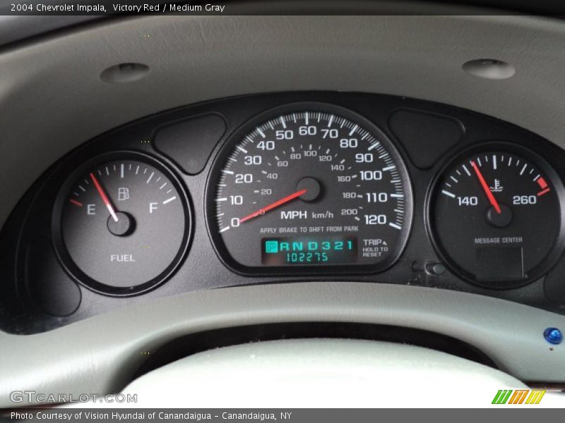 Victory Red / Medium Gray 2004 Chevrolet Impala