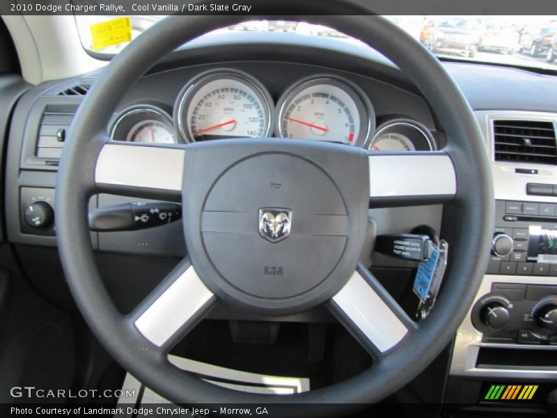 Cool Vanilla / Dark Slate Gray 2010 Dodge Charger Rallye