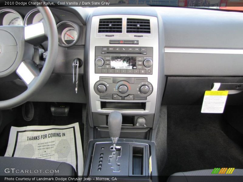 Cool Vanilla / Dark Slate Gray 2010 Dodge Charger Rallye