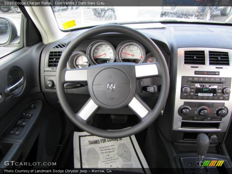 Cool Vanilla / Dark Slate Gray 2010 Dodge Charger Rallye