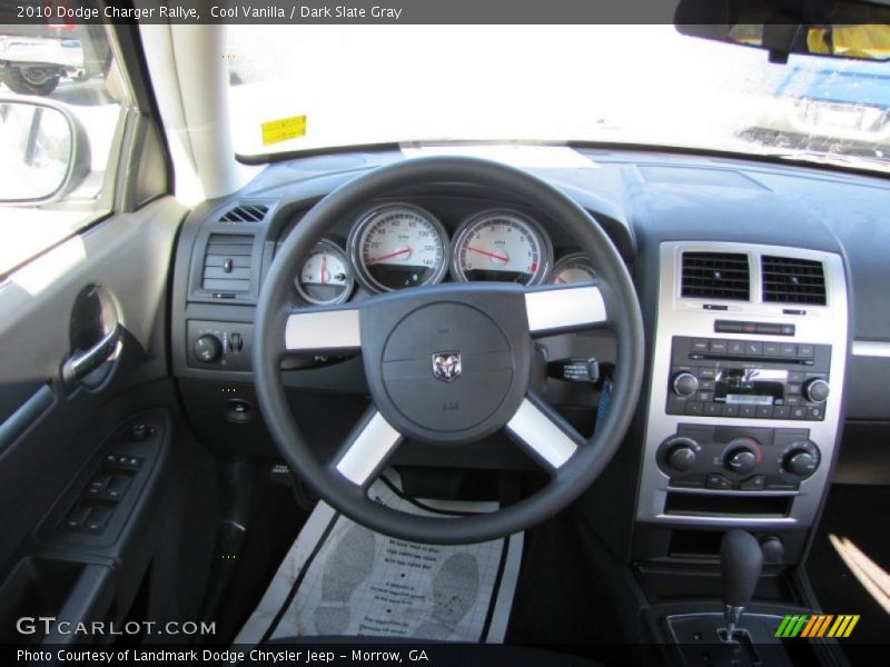 Cool Vanilla / Dark Slate Gray 2010 Dodge Charger Rallye