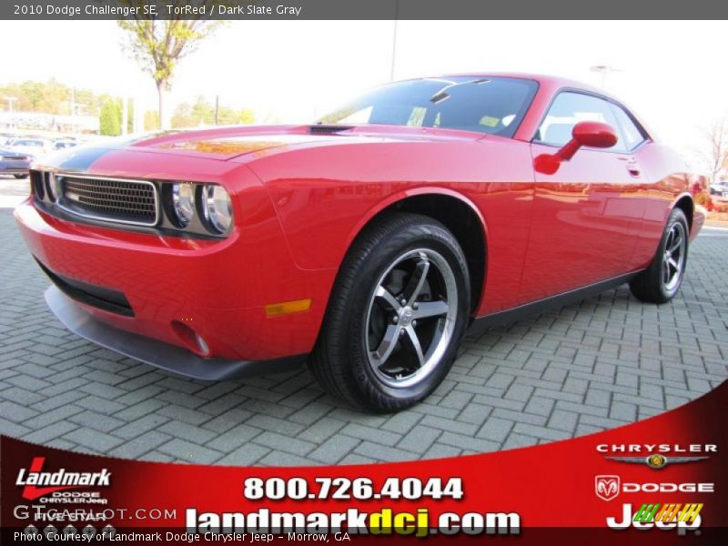 TorRed / Dark Slate Gray 2010 Dodge Challenger SE