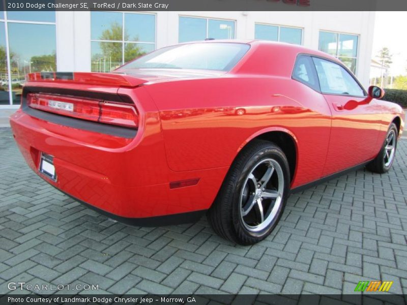 TorRed / Dark Slate Gray 2010 Dodge Challenger SE