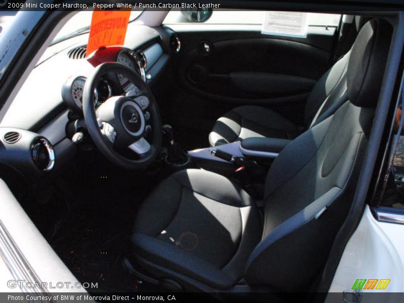 Pepper White / Punch Carbon Black Leather 2009 Mini Cooper Hardtop