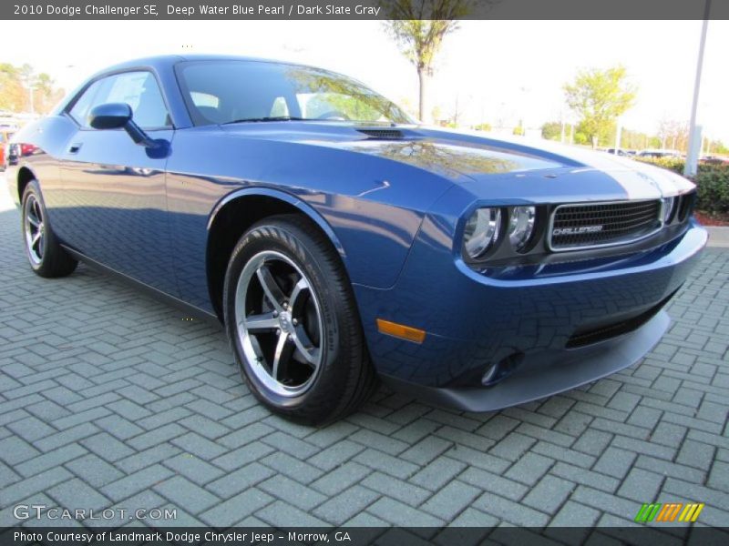 Deep Water Blue Pearl / Dark Slate Gray 2010 Dodge Challenger SE