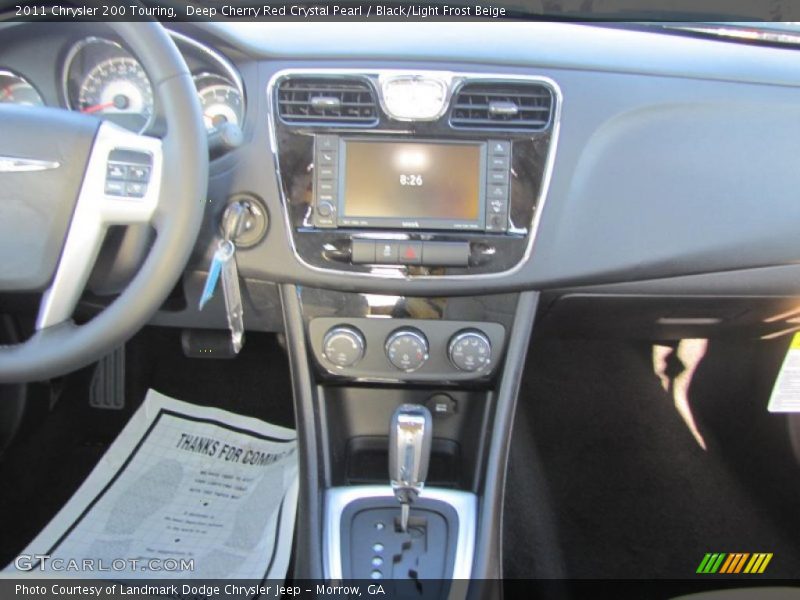 Deep Cherry Red Crystal Pearl / Black/Light Frost Beige 2011 Chrysler 200 Touring
