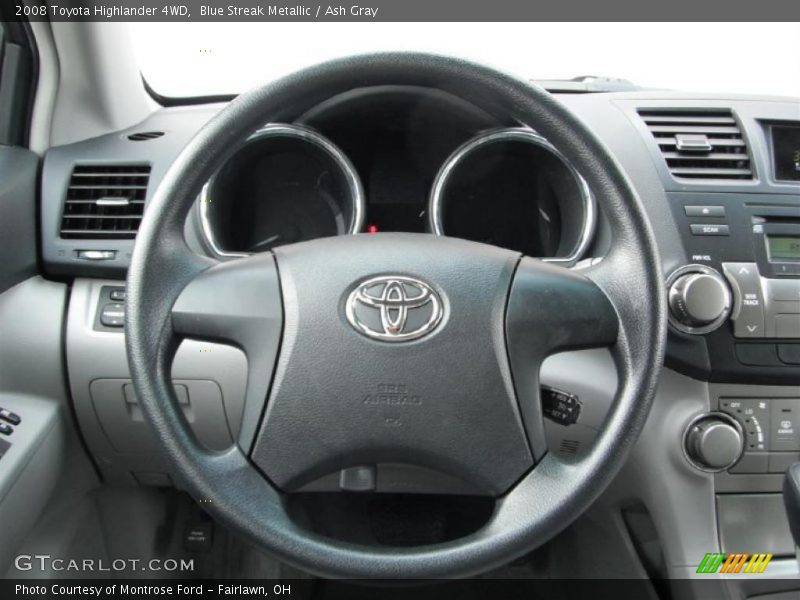 Blue Streak Metallic / Ash Gray 2008 Toyota Highlander 4WD