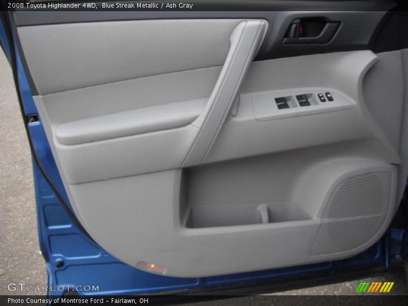 Blue Streak Metallic / Ash Gray 2008 Toyota Highlander 4WD