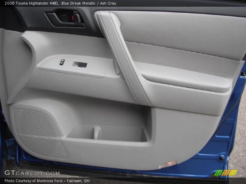Blue Streak Metallic / Ash Gray 2008 Toyota Highlander 4WD