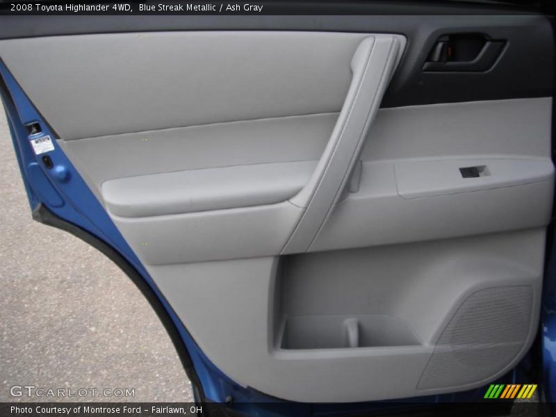 Blue Streak Metallic / Ash Gray 2008 Toyota Highlander 4WD