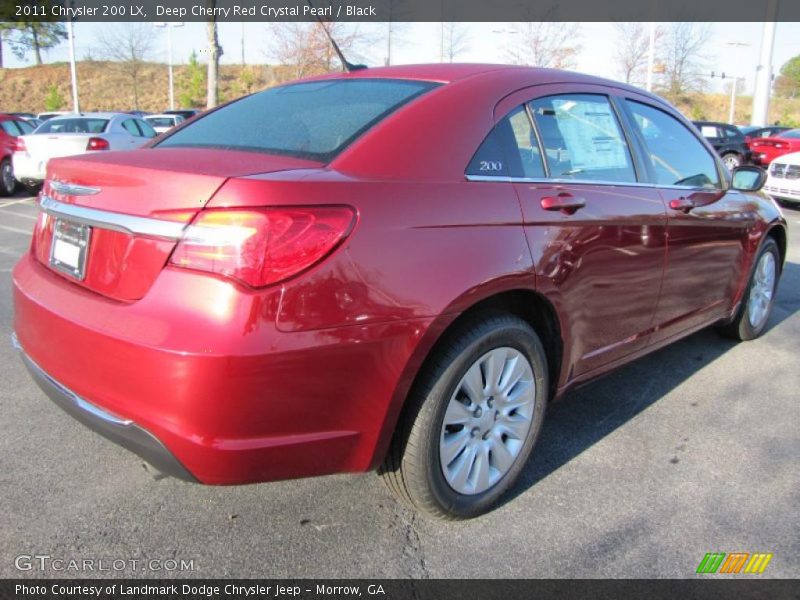 Deep Cherry Red Crystal Pearl / Black 2011 Chrysler 200 LX