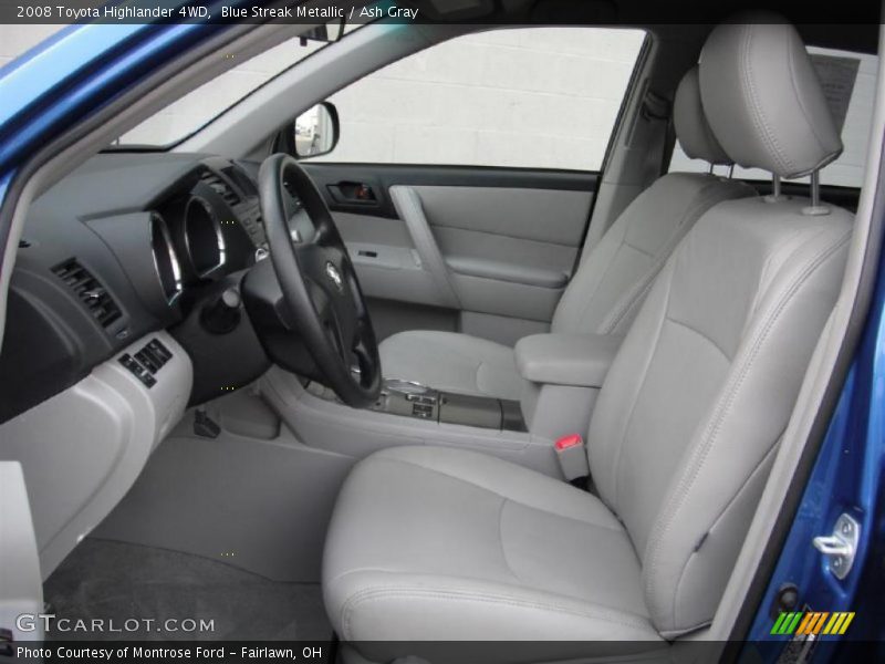 Blue Streak Metallic / Ash Gray 2008 Toyota Highlander 4WD