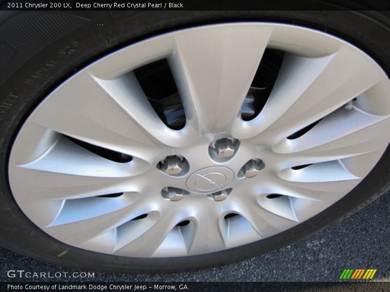 Deep Cherry Red Crystal Pearl / Black 2011 Chrysler 200 LX