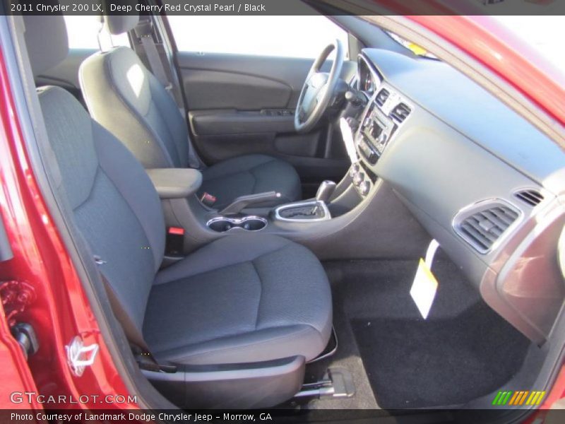 Deep Cherry Red Crystal Pearl / Black 2011 Chrysler 200 LX