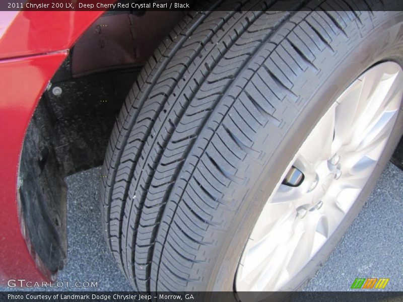 Deep Cherry Red Crystal Pearl / Black 2011 Chrysler 200 LX