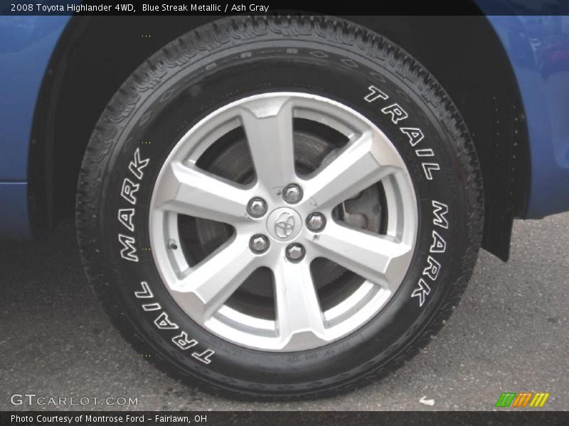Blue Streak Metallic / Ash Gray 2008 Toyota Highlander 4WD