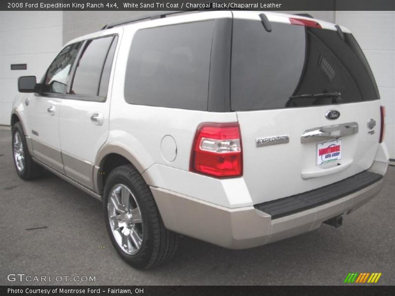 White Sand Tri Coat / Charcoal Black/Chaparral Leather 2008 Ford Expedition King Ranch 4x4