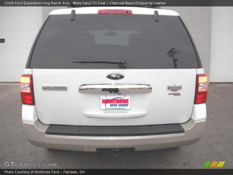 White Sand Tri Coat / Charcoal Black/Chaparral Leather 2008 Ford Expedition King Ranch 4x4