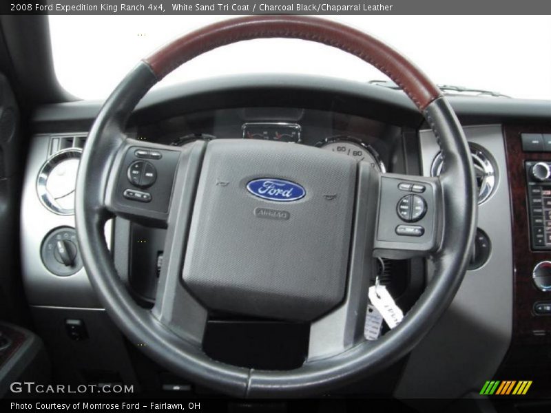 White Sand Tri Coat / Charcoal Black/Chaparral Leather 2008 Ford Expedition King Ranch 4x4