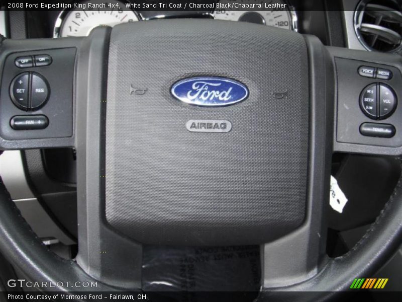 White Sand Tri Coat / Charcoal Black/Chaparral Leather 2008 Ford Expedition King Ranch 4x4