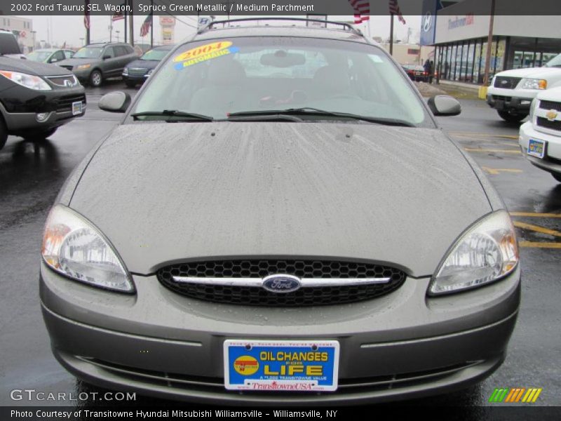 Spruce Green Metallic / Medium Parchment 2002 Ford Taurus SEL Wagon