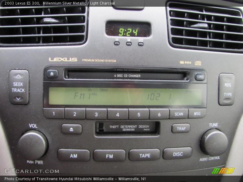 Millennium Silver Metallic / Light Charcoal 2003 Lexus ES 300