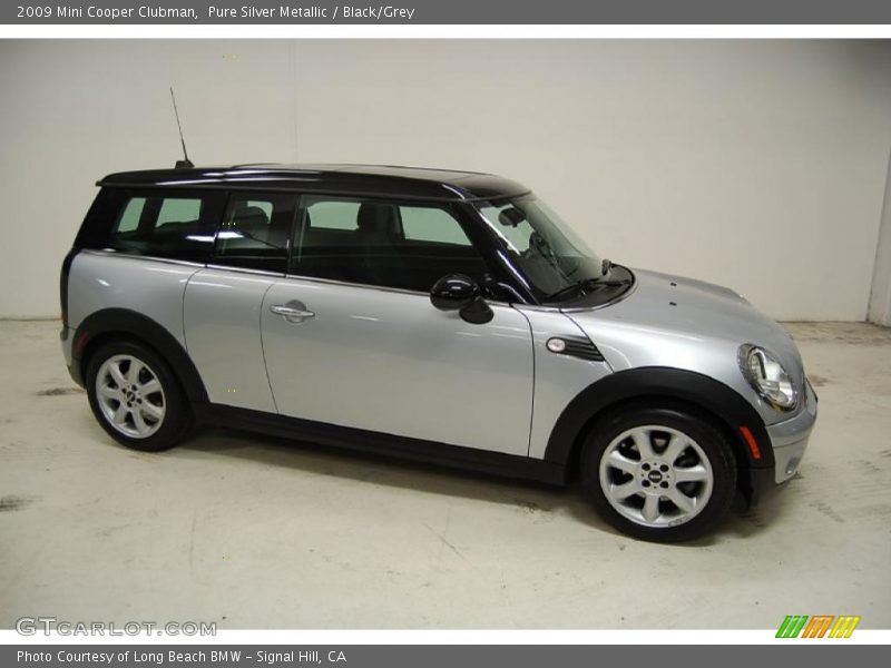 Pure Silver Metallic / Black/Grey 2009 Mini Cooper Clubman