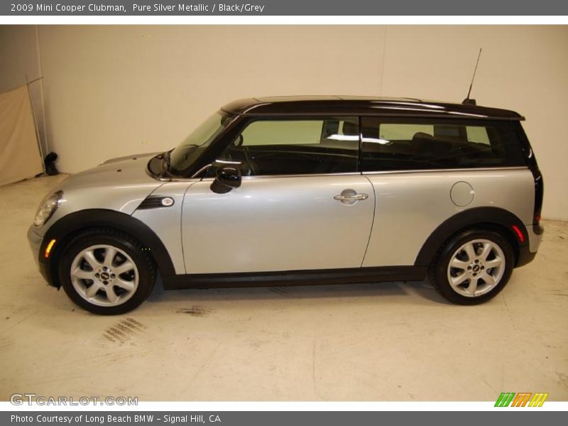Pure Silver Metallic / Black/Grey 2009 Mini Cooper Clubman