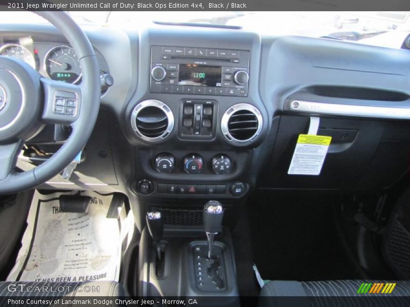 Dashboard of 2011 Wrangler Unlimited Call of Duty: Black Ops Edition 4x4