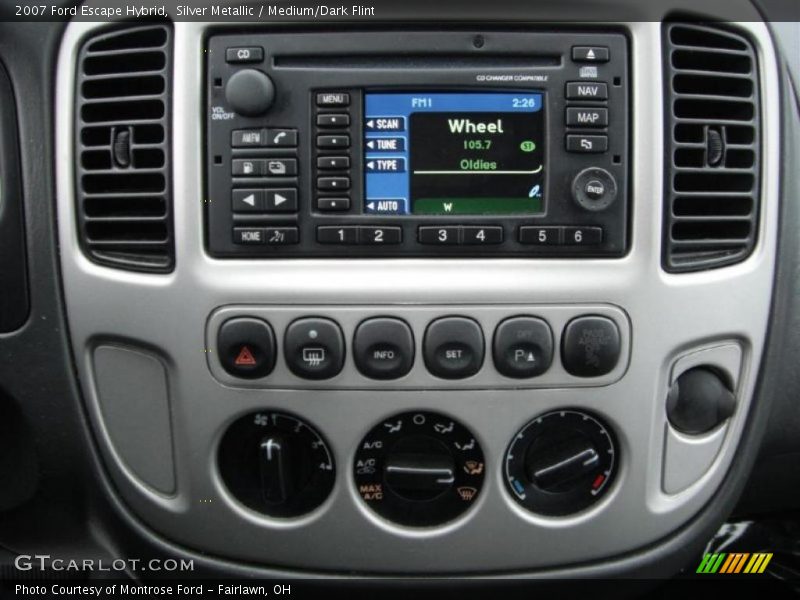 Controls of 2007 Escape Hybrid