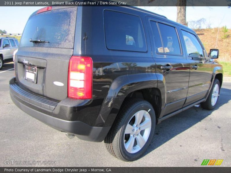 Brilliant Black Crystal Pearl / Dark Slate Gray 2011 Jeep Patriot Latitude