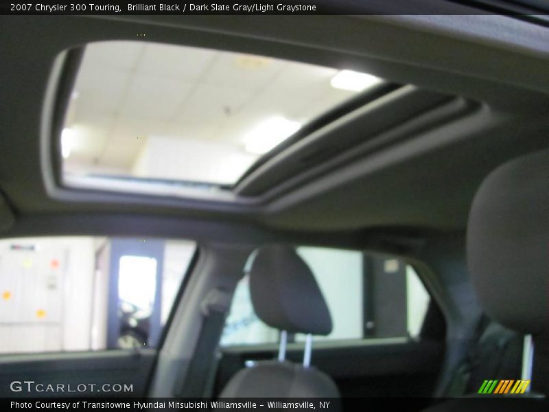 Brilliant Black / Dark Slate Gray/Light Graystone 2007 Chrysler 300 Touring