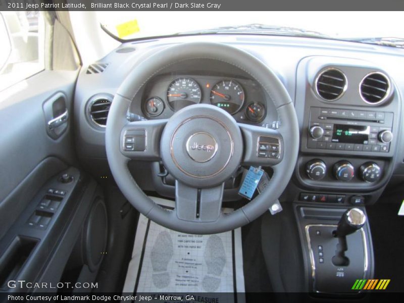 Brilliant Black Crystal Pearl / Dark Slate Gray 2011 Jeep Patriot Latitude
