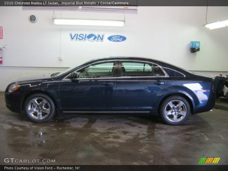 Imperial Blue Metallic / Cocoa/Cashmere 2010 Chevrolet Malibu LT Sedan
