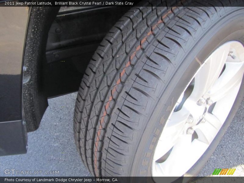 Brilliant Black Crystal Pearl / Dark Slate Gray 2011 Jeep Patriot Latitude