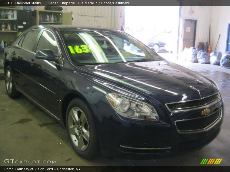 Imperial Blue Metallic / Cocoa/Cashmere 2010 Chevrolet Malibu LT Sedan