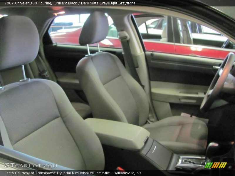 Brilliant Black / Dark Slate Gray/Light Graystone 2007 Chrysler 300 Touring