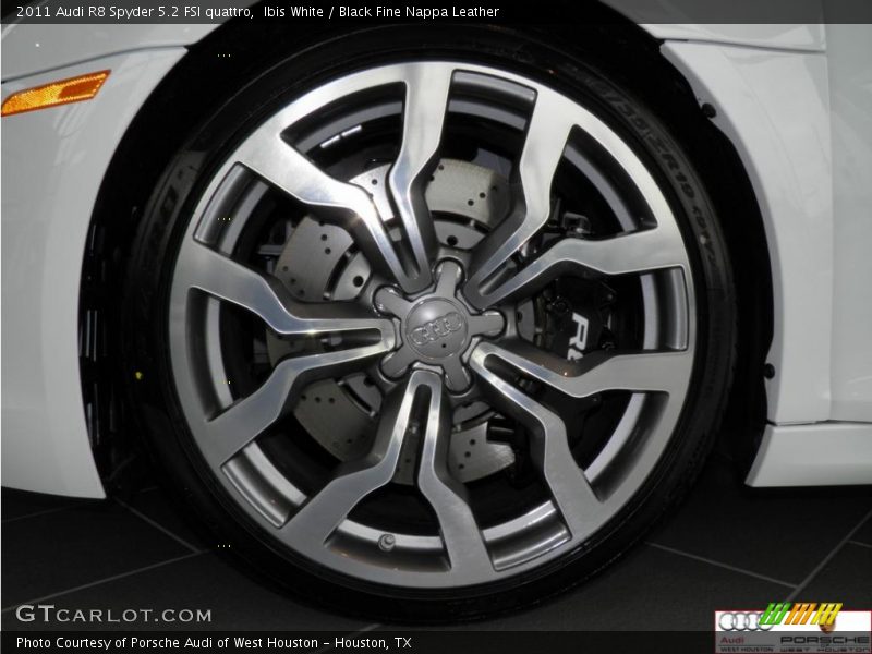 Ibis White / Black Fine Nappa Leather 2011 Audi R8 Spyder 5.2 FSI quattro