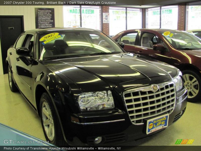 Brilliant Black / Dark Slate Gray/Light Graystone 2007 Chrysler 300 Touring