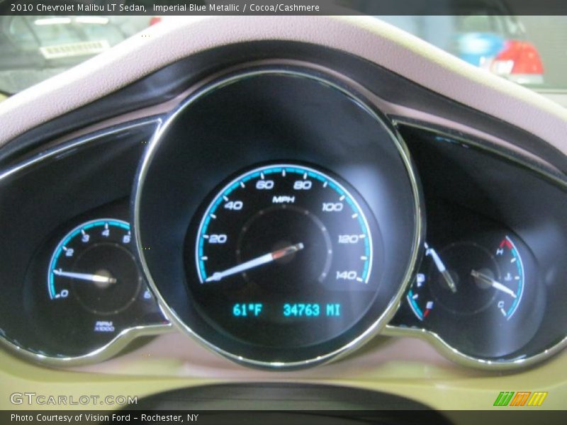 Imperial Blue Metallic / Cocoa/Cashmere 2010 Chevrolet Malibu LT Sedan