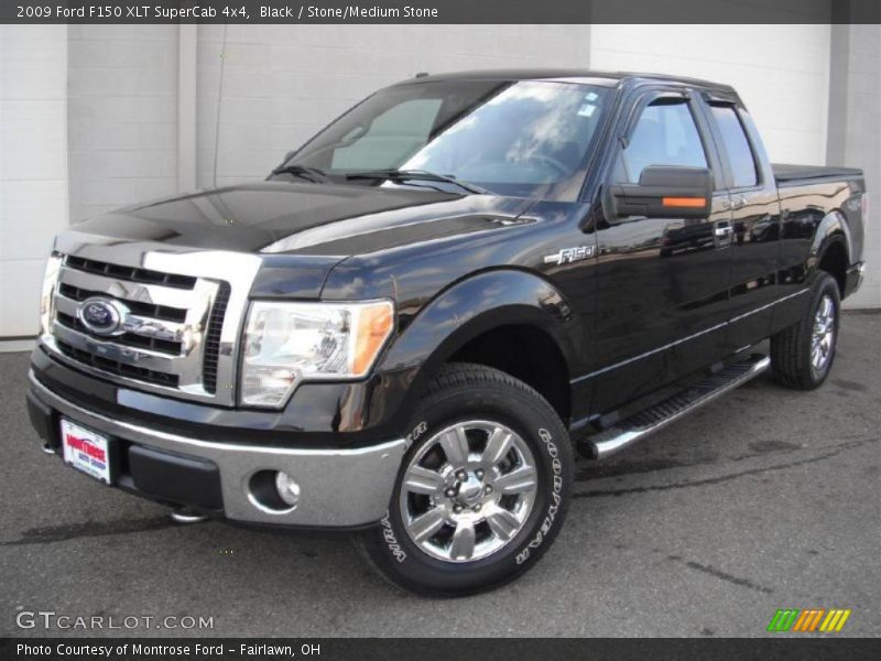 Black / Stone/Medium Stone 2009 Ford F150 XLT SuperCab 4x4