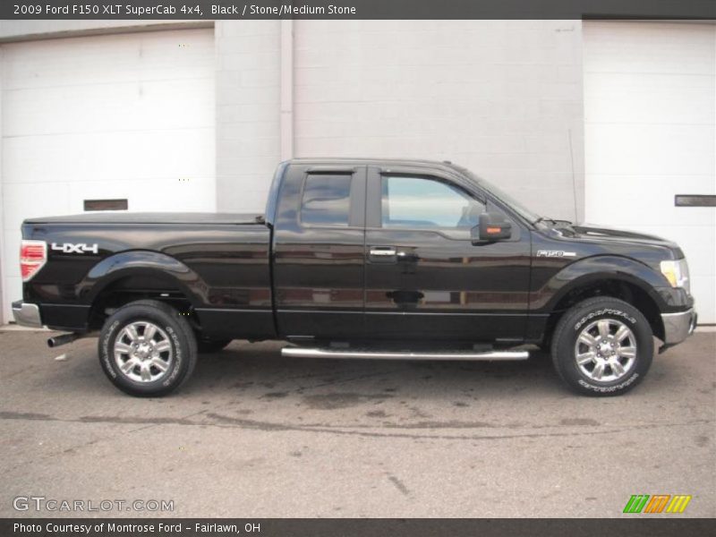 Black / Stone/Medium Stone 2009 Ford F150 XLT SuperCab 4x4