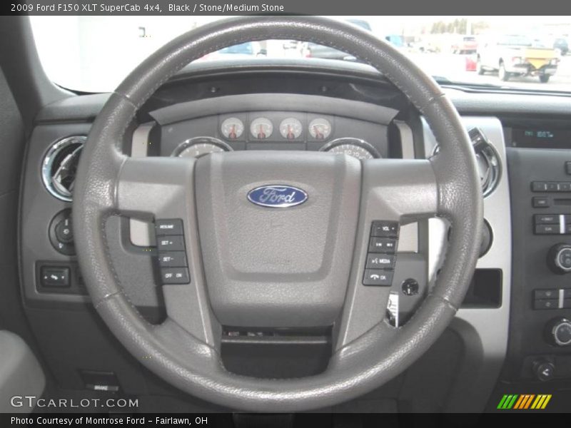 Black / Stone/Medium Stone 2009 Ford F150 XLT SuperCab 4x4