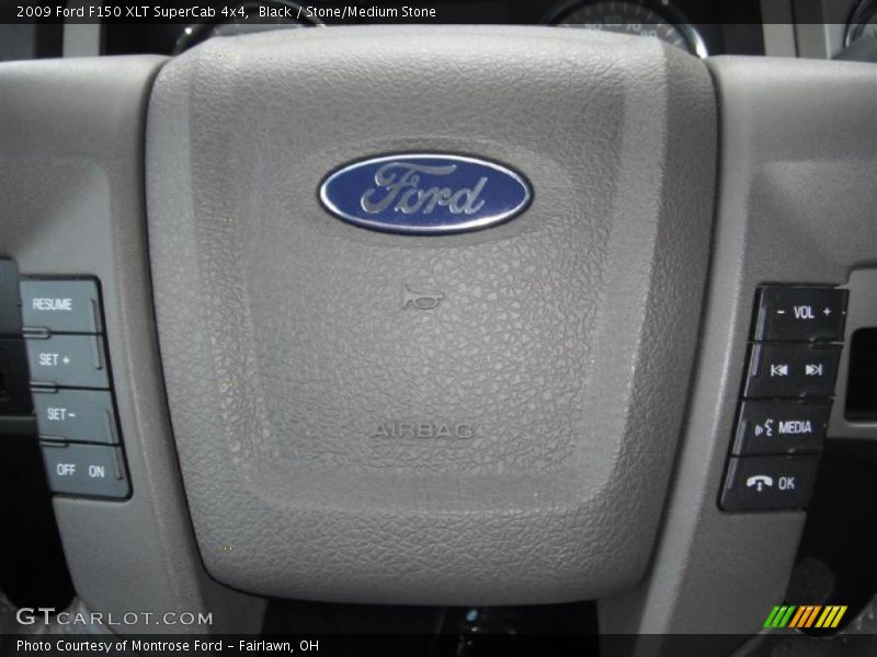 Black / Stone/Medium Stone 2009 Ford F150 XLT SuperCab 4x4